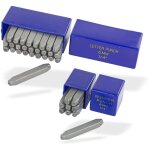 Chiffres et lettres � frapper 6 mm 36 pi�ces