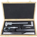 Dema - coffret 6 outils de mesure de précision pied à coulisse micromètre etc Dema - coffret 6 outils de mesure de précision pied à coulisse micromètre etc