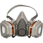 Demi - masque anti - gaz et anti - poussi�res taille m - 3m - 6003kit 00