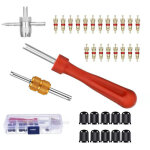 Demonte obus valve kit d'outils r�paration d�monte obus de valve double et � une t�te + 1 outil de valve ...