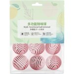 D�odorant puissant, pack de 6 boules � chaussures - �limine les odeurs de chaussures et de pieds (p�che) ...