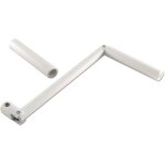 Poignee de manivelle empreinte ronde alu Ø11 pour tringle 6p10 lg190 - deprat Poignee de manivelle empreinte ronde alu Ø11 pour tringle 6p10 lg190 - deprat