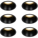 Dept - spot encastrable - 6 pi�ces - � 10. 5 cm - noir - moderne - �clairage int�rieur - salon i chambre ...