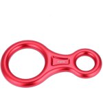 Descendeur en 8 pour rappel et sauvetage - anneau corde 35kn �quipement d'escalade (rouge)