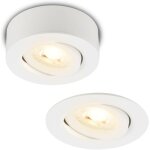 Desi 2 en 1 led spot et spot encastrable en saillie, 2 en 1 led spot et spot encastrable, orientable, ...
