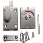 Dessin en nickel chromage serrure de porte de toilette indiquer p�ne de porte - dessin en nickel