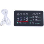 D�tecteur de qualit� d'air int�rieur avec capteur de co2, temp�rature et humidit� - alimentation usb ...