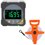 D�tecteur d'angle lcd noir r�tro - �clair� ip54 �tanche �cran lcd num�rique jauge d'angle magn�tique ...