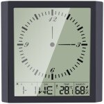D�tecteur d'humidit� thermo - hygrom�tre num�rique multifonctionnel thermom�tre et hygrom�tre et horloge ...