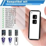 Deux t�l�commandes de porte de garage pour novoferm novotron 522, 524, 502 max43 - 2 et 512 mix43 - 2, ...