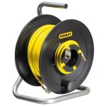 D�vidoir de tuyau d'air, tuyau pvc jaune de 20 m avec raccords rapides, pression maximale de 18 bars, ...