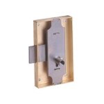 Serrure feuillard 12033 sté picarde - laitonnée - broche 30 mm - droite - 12033 / 009 / d Serrure feuillard 12033 sté picarde - laitonnée - broche 30 mm - droite - 12033 / 009 / d
