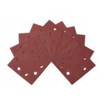 10 feuilles abrasives pour ponceuses vibrantes dewalt dt3023 - qz - 8 perforations - 115x115mm