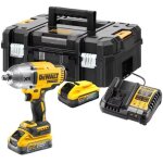 Dewalt - boulonneuse 1 / 2  xr 18v 5ah li - ion brushless 1396 nm jonc de s�curit� - dcf900h2t - qw