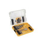 Dewalt - coffret de 43 embouts de vissage + 12 accessoires de perage dt70757 - qz