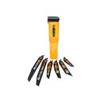 Coffret de 6 lames pour scie sabre dewalt dt2440l - qz 100  228mm