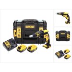 Dewalt dcf 620 nt 18 v brushless visseuse plaque de pl�tre sans fil en coffret tstak ii + 2x batteries ...
