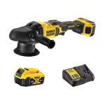 Dewalt - dcm848p2 - qw polisseuse orbitale xr 18v 125 mm 2 x 5 ah batteries + chargeur