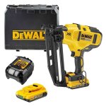Dewalt - dcn 660 d2 cloueur sans fil 18 v 32 - 63 mm brushless + 2x batterie 2, 0 ah + chargeur + coffret ...
