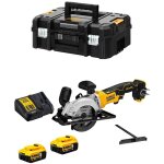Dewalt - dcs571p2t - qw xr brushless scie circulaire 115mm 18v 750w ? 2 x 5 ah batteries, chargeur en ...