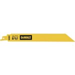 Lame de scie sabre bim 1z mtal 228mm 10tpi dewalt 5 pices