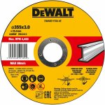 Disque  trononner dewalt haute performance 355x3x25, 4mm mtal type 41 (plat) dwa8011ria - ae