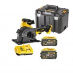 Dewalt - dcg200x2 - qw rainureuse  bton xr flexvolt 54v li - ion brushless 2x 9. 0ah + chargeur en ...
