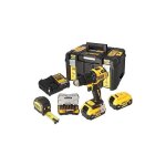 Dewalt - kit perceuse - visseuse � percussion sans fil dcz100p2kt - qw, 18 v 2x batteries + chargeurs ...