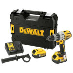 Perceuse � percussion brushless 18v dewalt 2 batteries li - ion 5ah + chargeur + coffret tstak - dcd996p2 ...