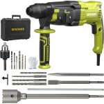 Dewinner 220v marteau perforateur 1100w 3. 4 j, marteau perforateur 0 - 1500rpm / 5500bpm avec 4 fonctions ...