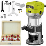 Dewinner affleureuse d�fonceuse trimmer router fraiseuse �lectrique outil � bois 710w, 6 vitesses variables, ...