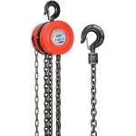 Dewinner - palan � cha�ne manuel 1t avec crochet robuste, hauteur de levage 3m, rouge