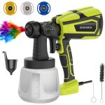 Dewinner - pistolet a peinture, pistolet � peinture �lectrique 600w avec 3 buses (1. 5 / 2. 0 / 2. 5mm), ...