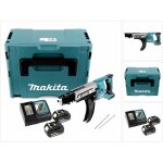 Makita - dfr 750 rtj visseuse automatique sans fil  magasin 18v 45 - 75mm + 2x batteries 5, 0ah + chargeur ...