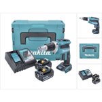 Makita - dfs 452 rmj visseuse plaque de pltre sans fil, sans balai, 18v + 2x batteries 4, 0 ah + chargeur ...