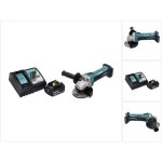 Dga 452 rg1 meuleuse d'angle sans fil 18 v 115 mm + 1x batterie 6, 0 ah + chargeur - makita