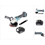 Dga 506 g1 meuleuse d'angle sans fil 18 v 125 mm brushless + 1x batterie 6, 0 ah - sans chargeur - makita ...