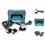 Dga 511 rfj meuleuse d'angle sans fil 18v 125mm brushless + 2x batteries 3, 0ah + chargeur + coffret ...