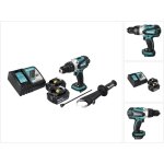 Dhp 458 rg perceuse - visseuse  percussion sans fil 18 v 91 nm + 2x batteries 6, 0 ah + chargeur - makita ...