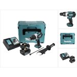 Dhp 458 rtj perceuse � percussion sans fil 18v 91nm + 2x batteries 5. 0ah + chargeur + makpac 2 - makita ...