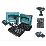 Dhp 482 rf1j perceuse - visseuse � percussion sans fil 18 v + 120 pces accessoires + 1x batterie 3, 0 ...