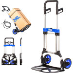 Diable pliant aluminium pour charge lourde, diable pliable demenagement, transport mat�riau, grandes ...