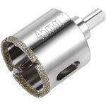 Diamant foret de scie cloche en verre avec embout pilote central pour verre, cramique carrelage 45mm ...