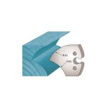 Diamwood jeu de 2 fers profil�s ht. 50 x 5, 5 mm en acier sp jet d'eau - compatible avec porte - outils ...