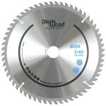 Diamwood - lame de scie circulaire bois alu hm finition scie  onglet - dcoupe parfaite - diamtre 254 ...
