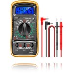 Digital multimeter voltmeter - multim�tre num�rique - voltm�tre avec double fusibles - multim�tre portable ...