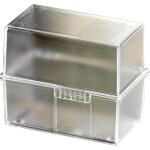 Din a6 976 - 63 bo�te � fiches translucide, transparent(e) nombre maximum de cartes: 400 cartes a6 horizontal ...