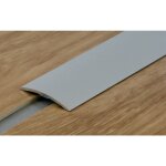 Seuil plat aluminium anodis adhsif naturel - largeur : 40 mm - longueur : 2. 7 mm dinac