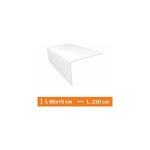Direct fenêtres - cornière pvc blanc - 6 x 10 cm - l. 220 cm Direct fenêtres - cornière pvc blanc - 6 x 10 cm - l. 220 cm