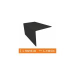Direct fenêtres - cornière pvc gris - 10 x 10 cm - l. 150cm Direct fenêtres - cornière pvc gris - 10 x 10 cm - l. 150cm